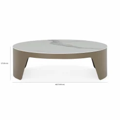 Raundo - Coffee Table with Ceramic Top