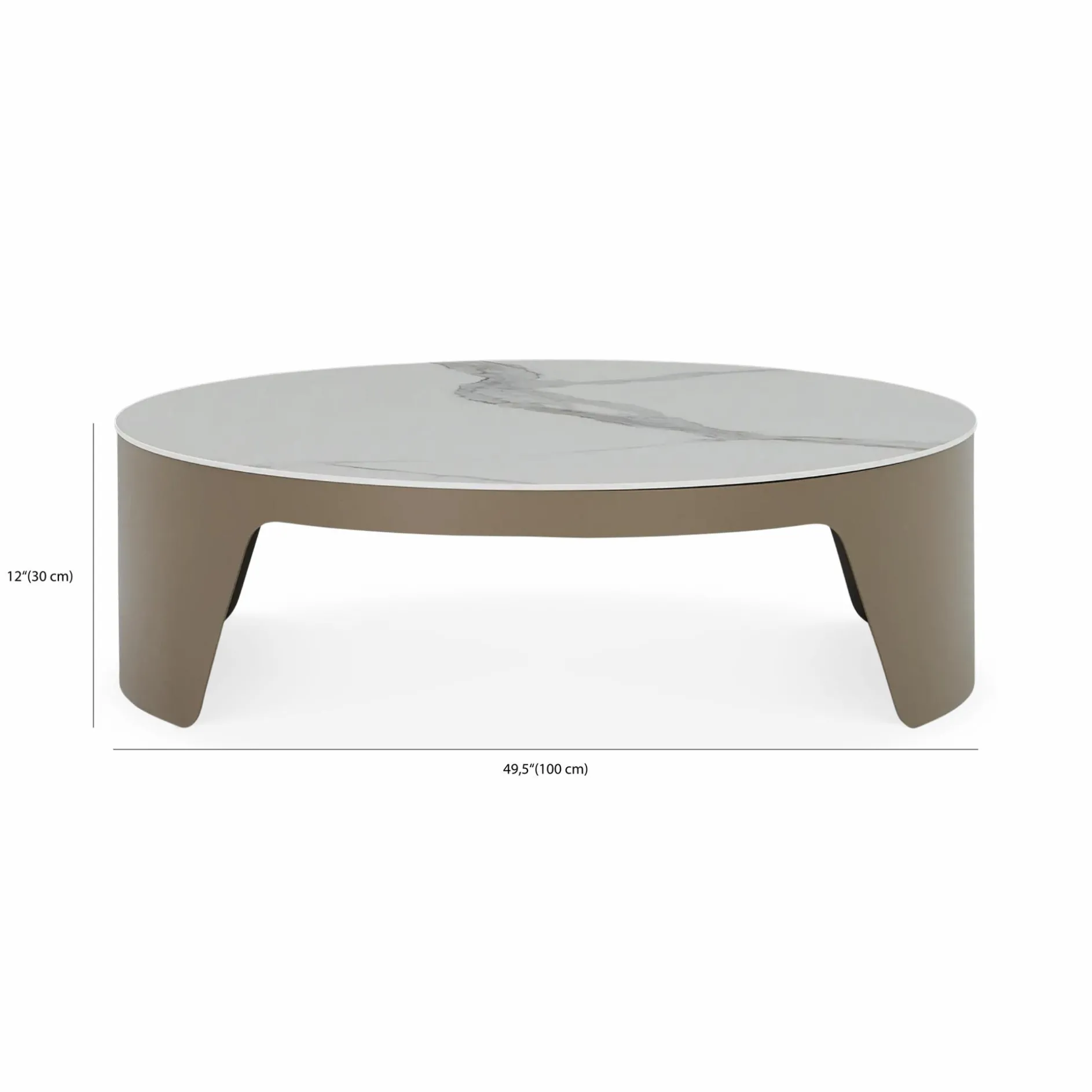 Raundo - Coffee Table with Ceramic Top