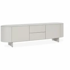 Raundo - Metal TV Stand with Ceramic Top