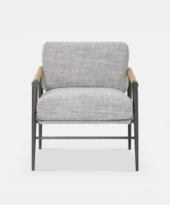 Rowen - Heathered Fabric Armchair by Four Hands