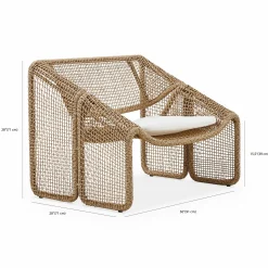 Selma - Woven Wicker Armchair by Four Hands