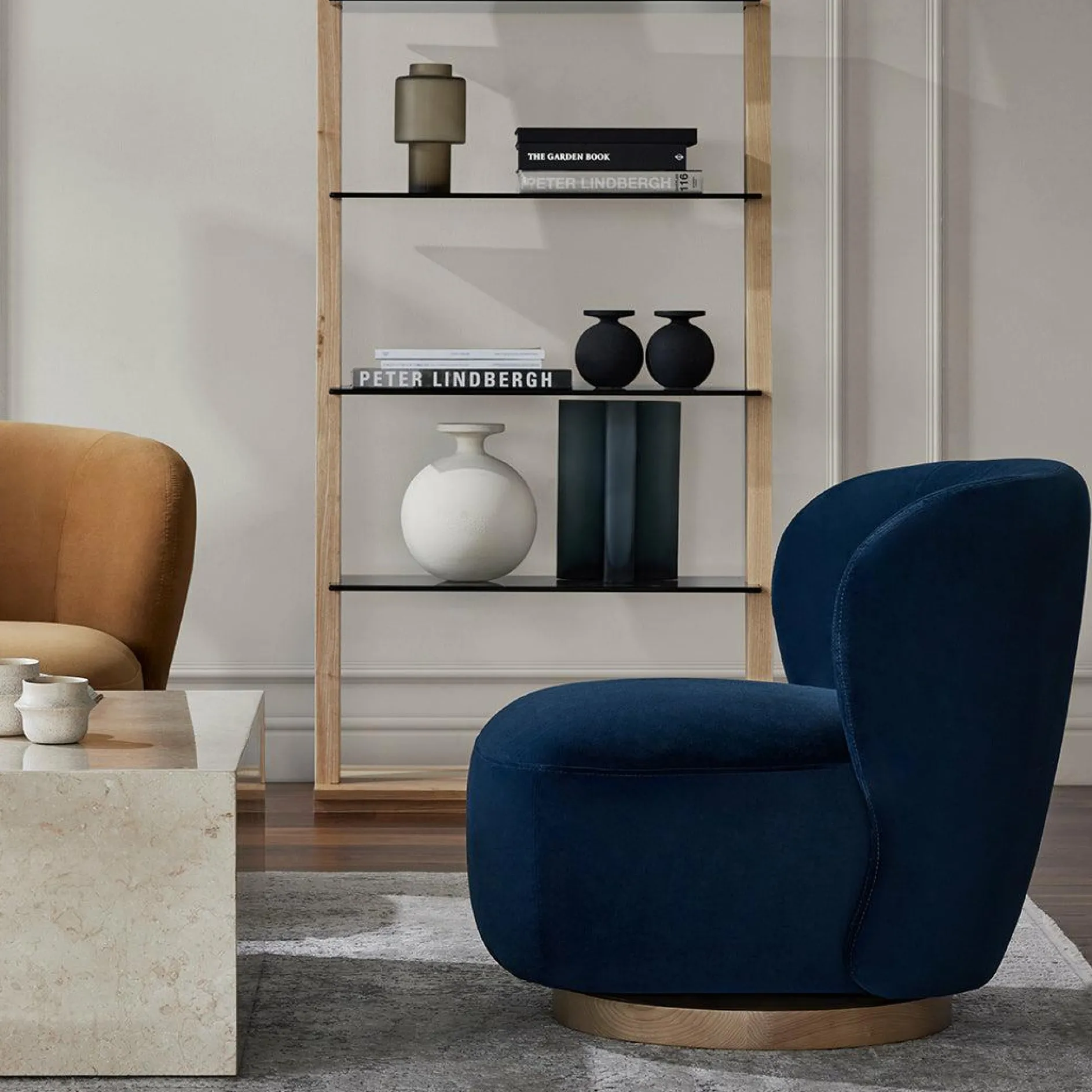 Sesame - Velvet Swivel Chair