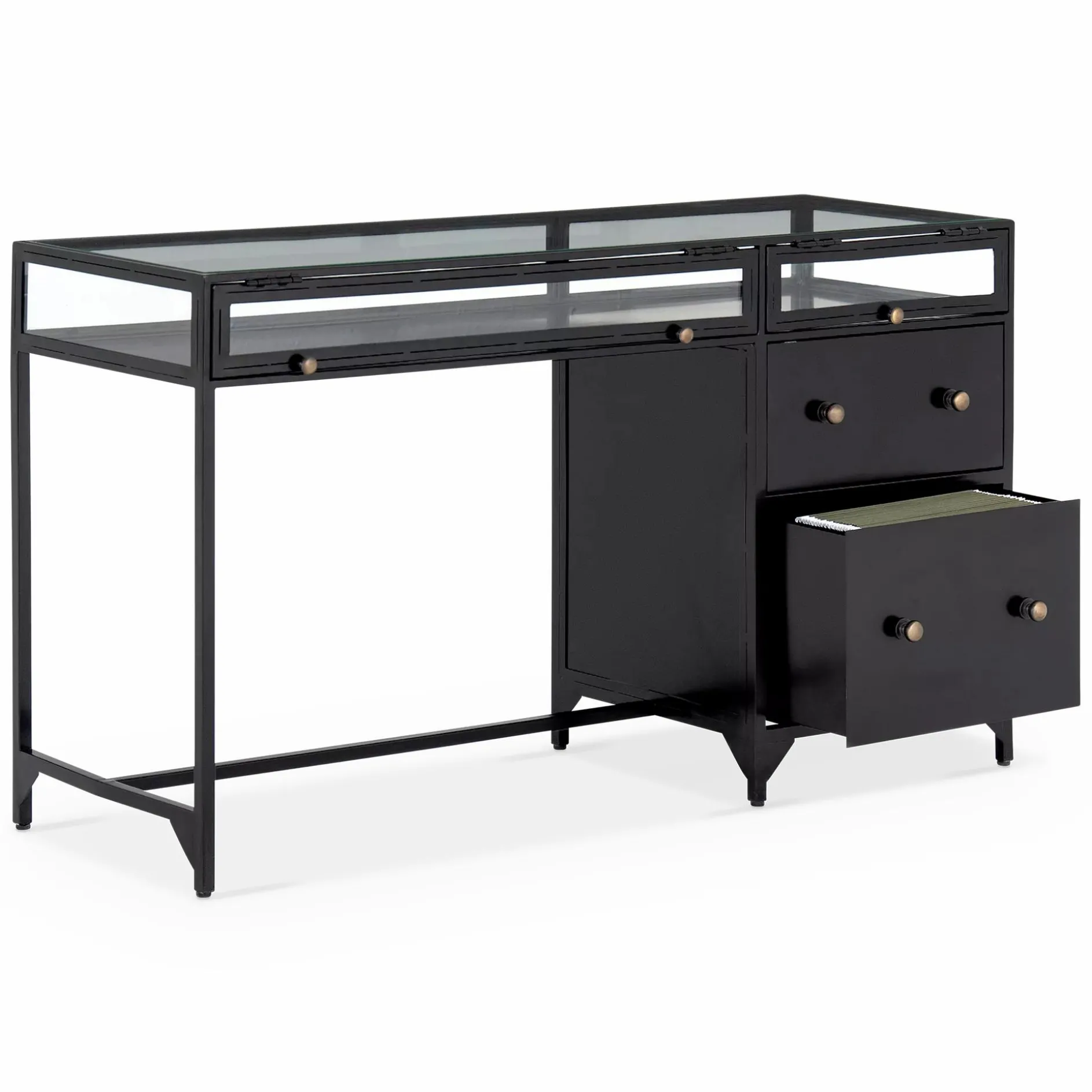 Shadow Box - Glass Top Desk
