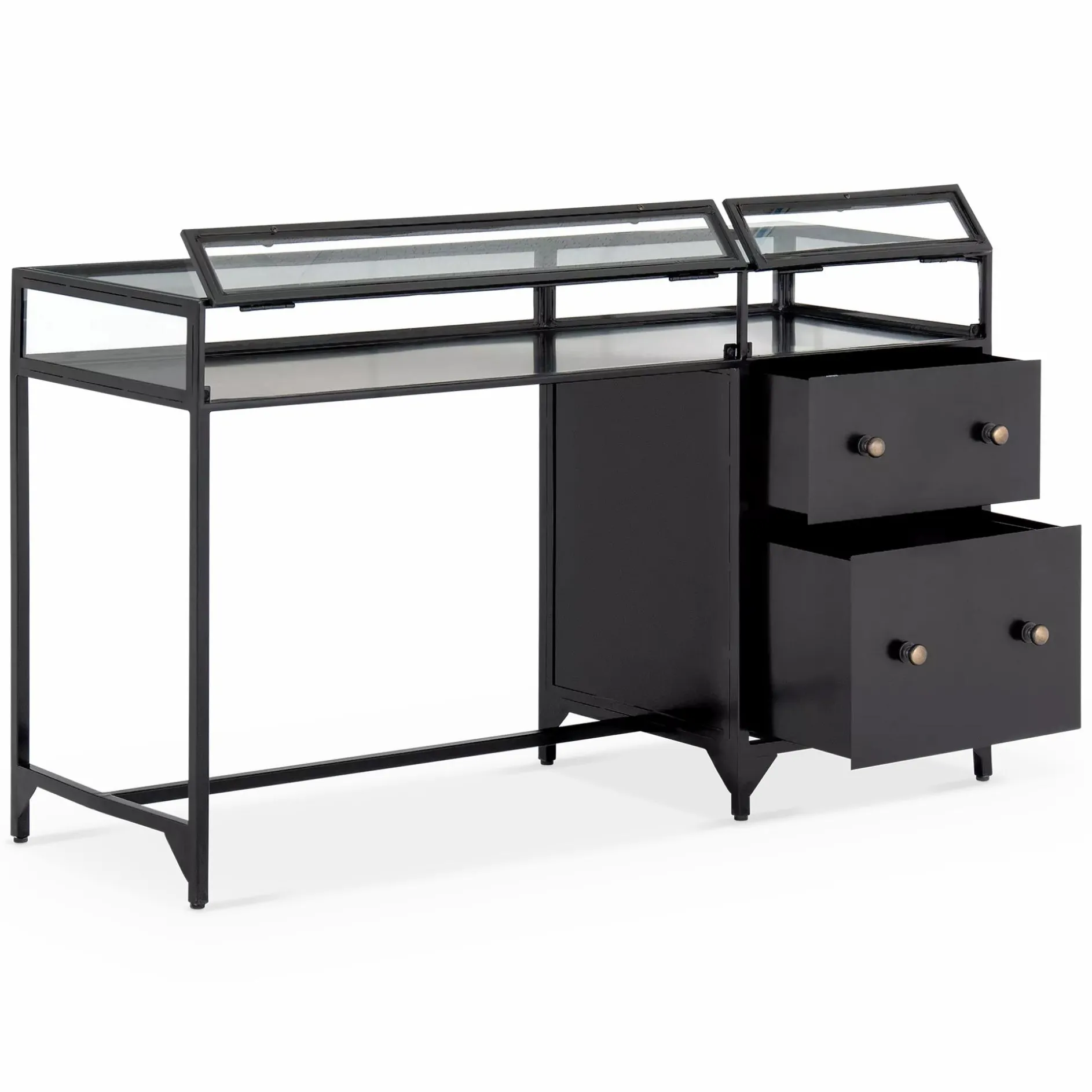 Shadow Box - Glass Top Desk