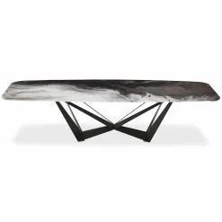 Skorpio Crystalart - Crystalart Top Dining Table by Cattelan Italia