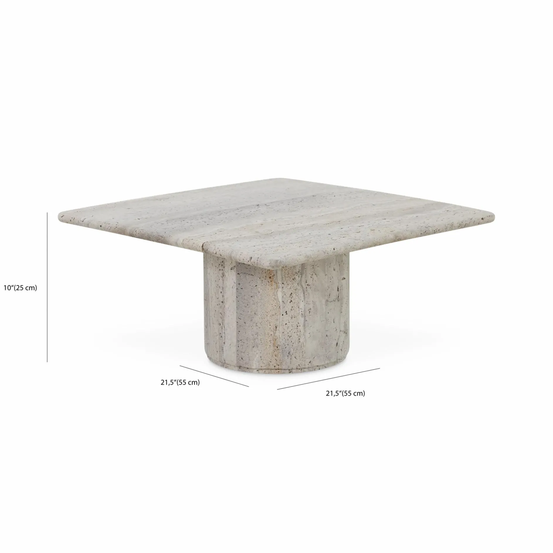 Sloane - Travertine Coffee Table