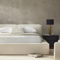 Slova - Fabric Upholstered Platform Bed
