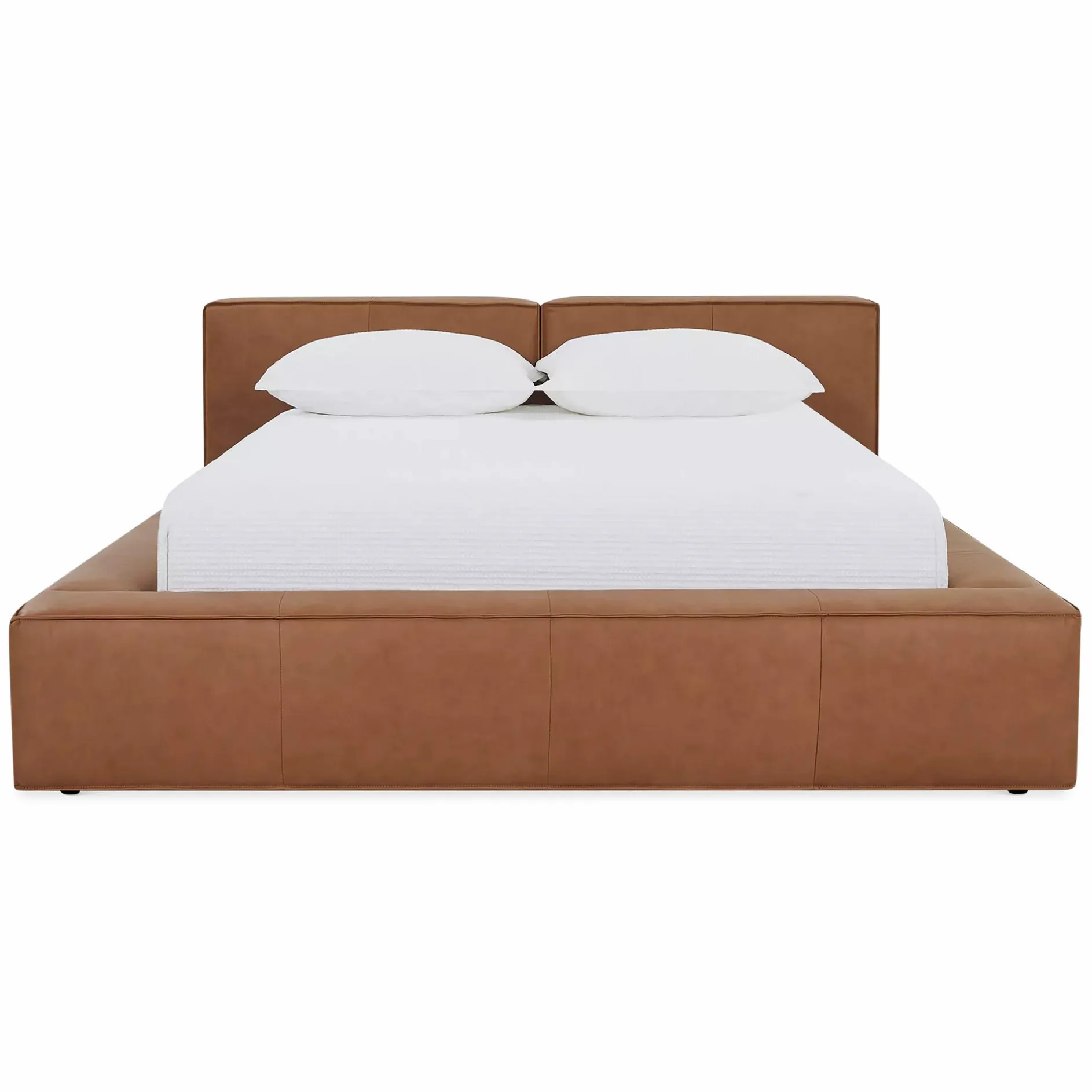 Slova - Leather Platform Bed