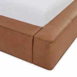 Slova - Leather Platform Bed