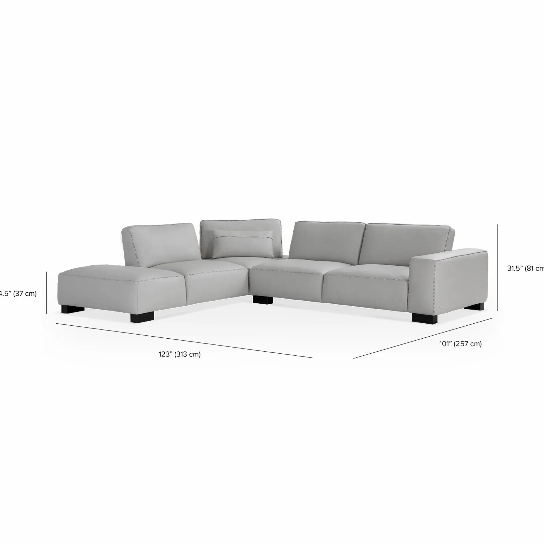 Soho - Sectional Leather Sofa by Gamma
