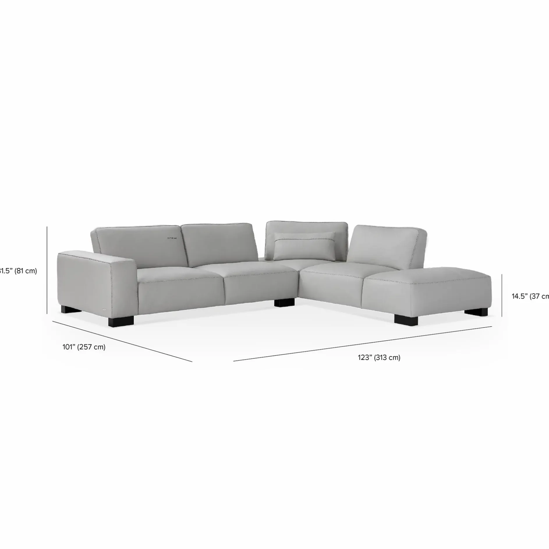 Soho - Sectional Leather Sofa by Gamma