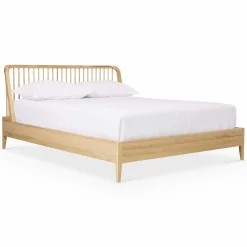 Spindle - Natural Oak Bed by Ethnicraft