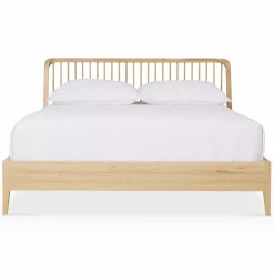Spindle - Natural Oak Bed by Ethnicraft