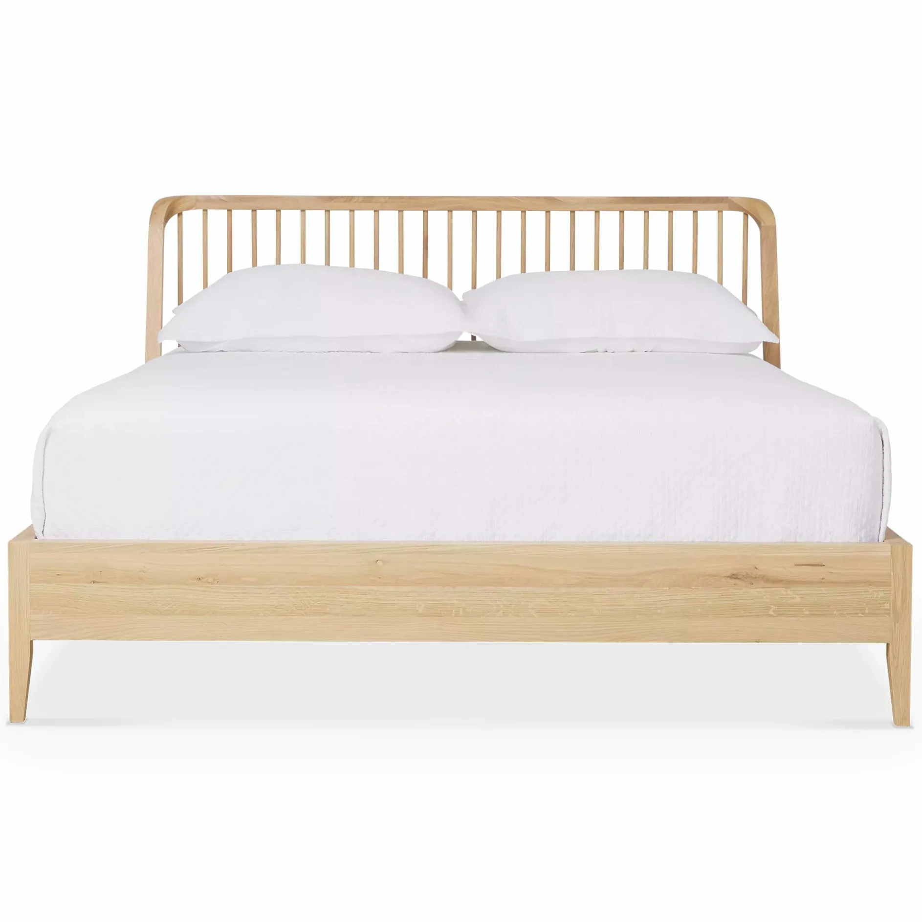 Spindle - Natural Oak Bed by Ethnicraft