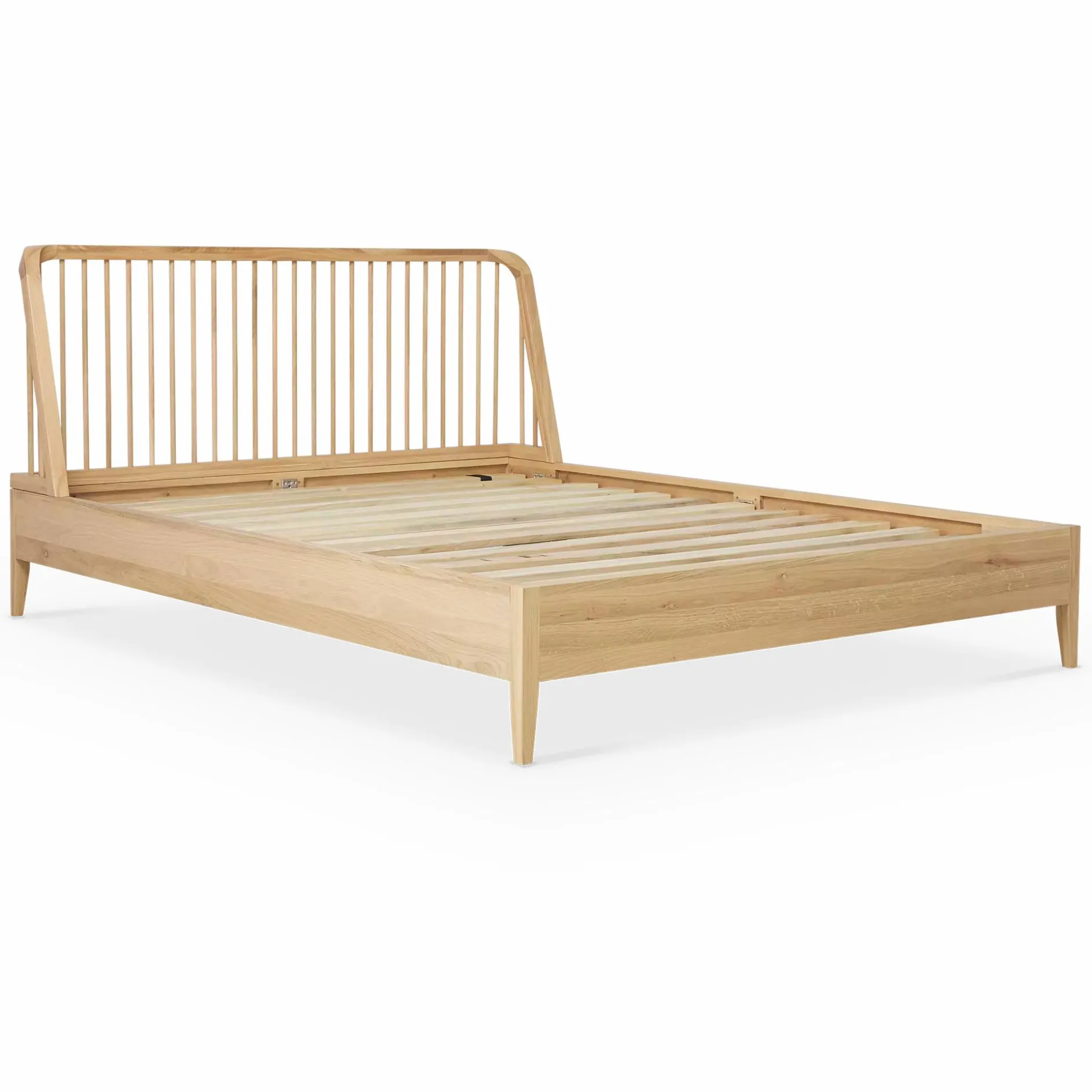 Spindle - Natural Oak Bed by Ethnicraft