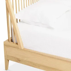 Spindle - Natural Oak Bed by Ethnicraft
