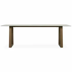 Spinoza - Raw Metal Top Dining Table