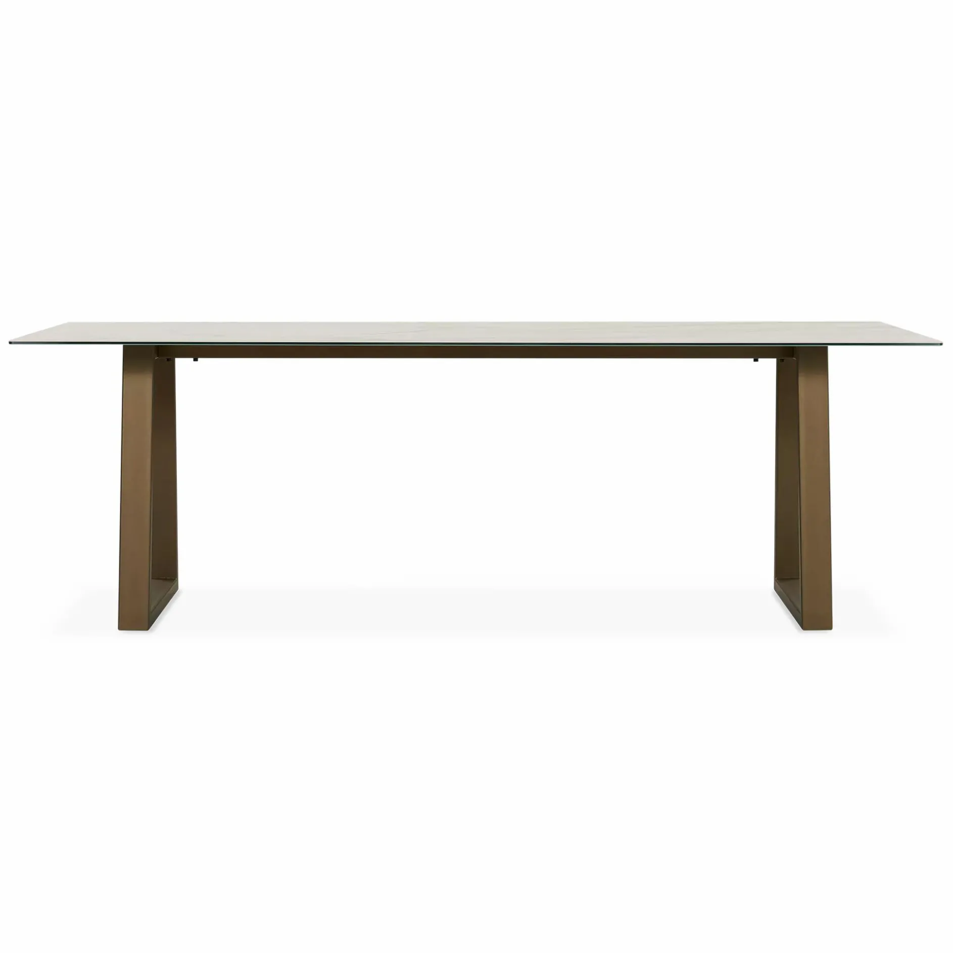 Spinoza - Raw Metal Top Dining Table