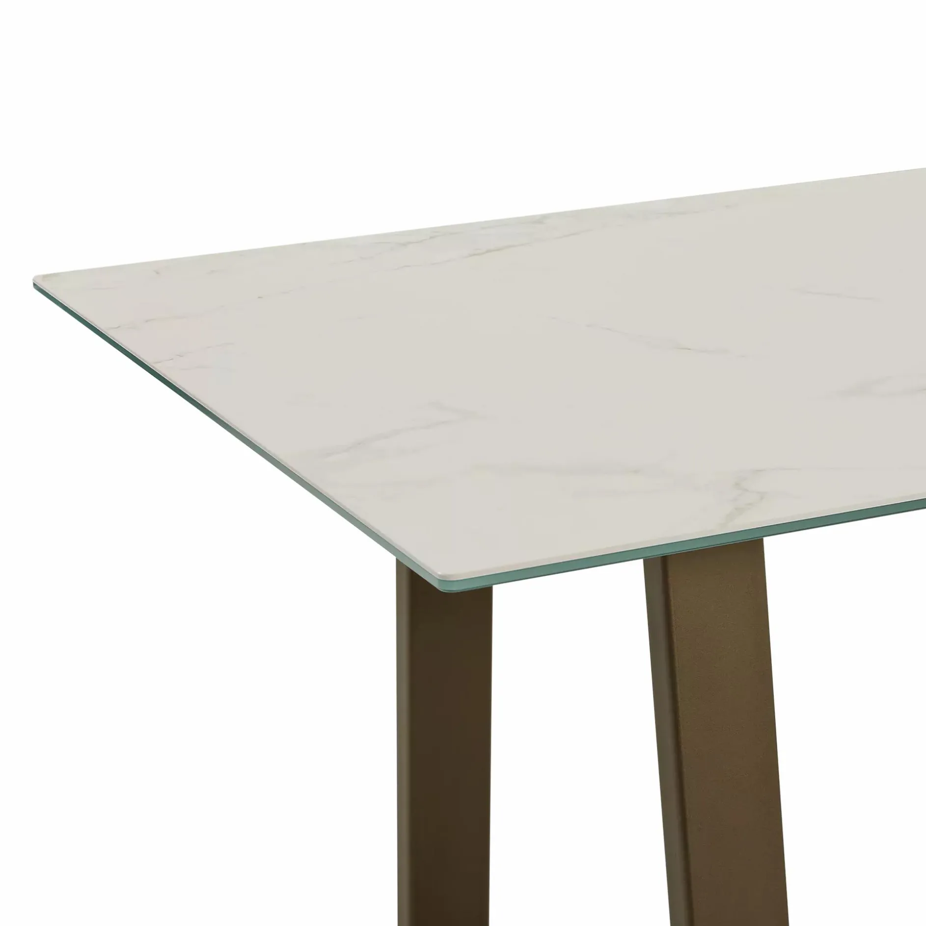 Spinoza - Raw Metal Top Dining Table