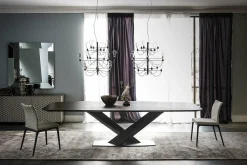 Stratos Wood - Solid Wood Top Dining Table by Cattelan Italia