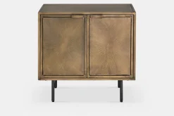 Sunburst - Antique Brass Nightstand