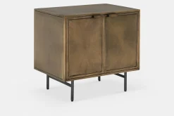 Sunburst - Antique Brass Nightstand