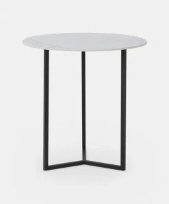 Tam Tam - Calacatta Ceramic Side Table by Trica