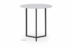 Tam Tam - Calacatta Ceramic Side Table by Trica