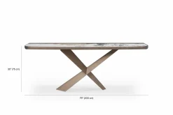 Terminal Keramik Premium - Lacquered Steel Console Table by Cattelan Italia