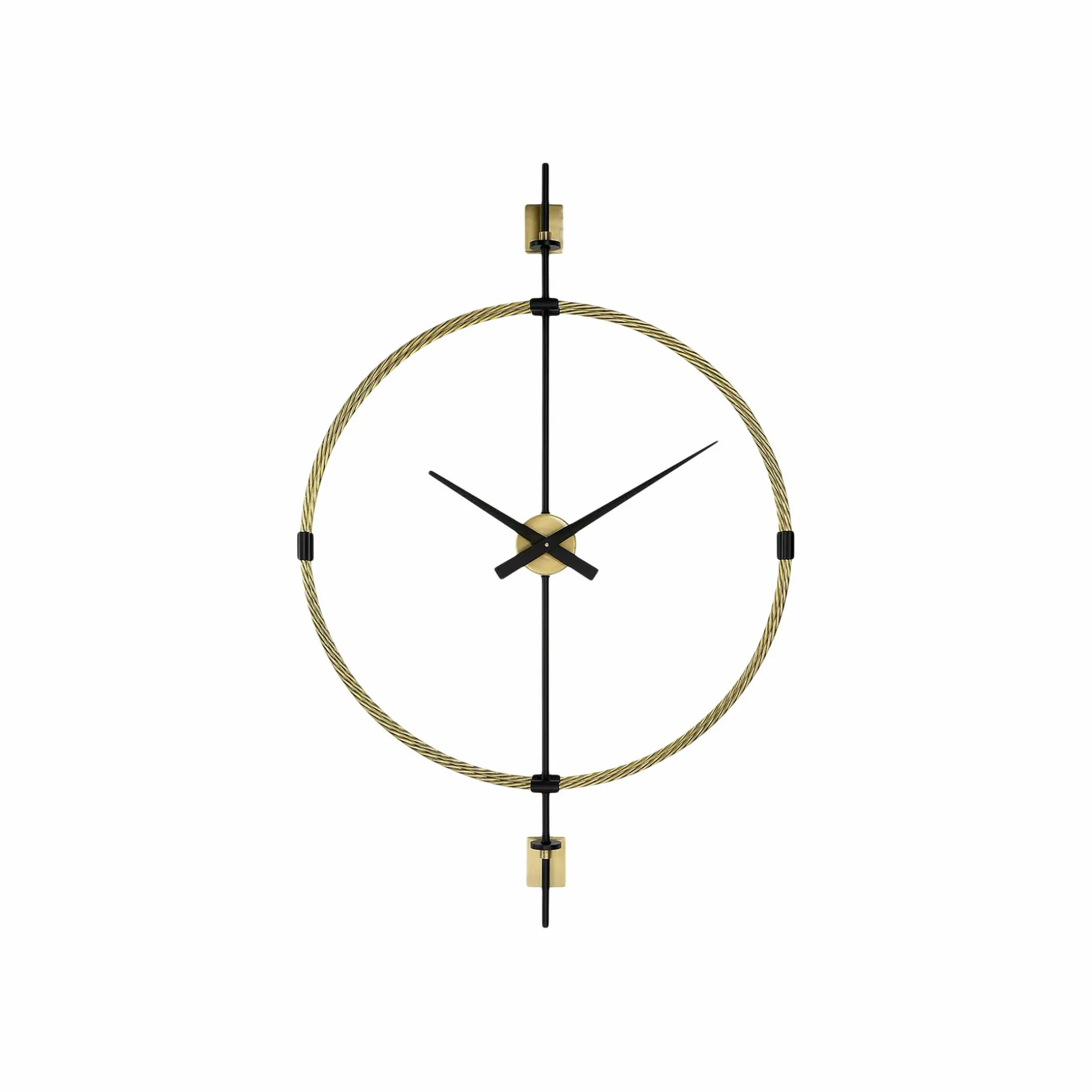 Time Flies - Brass Wall Clock