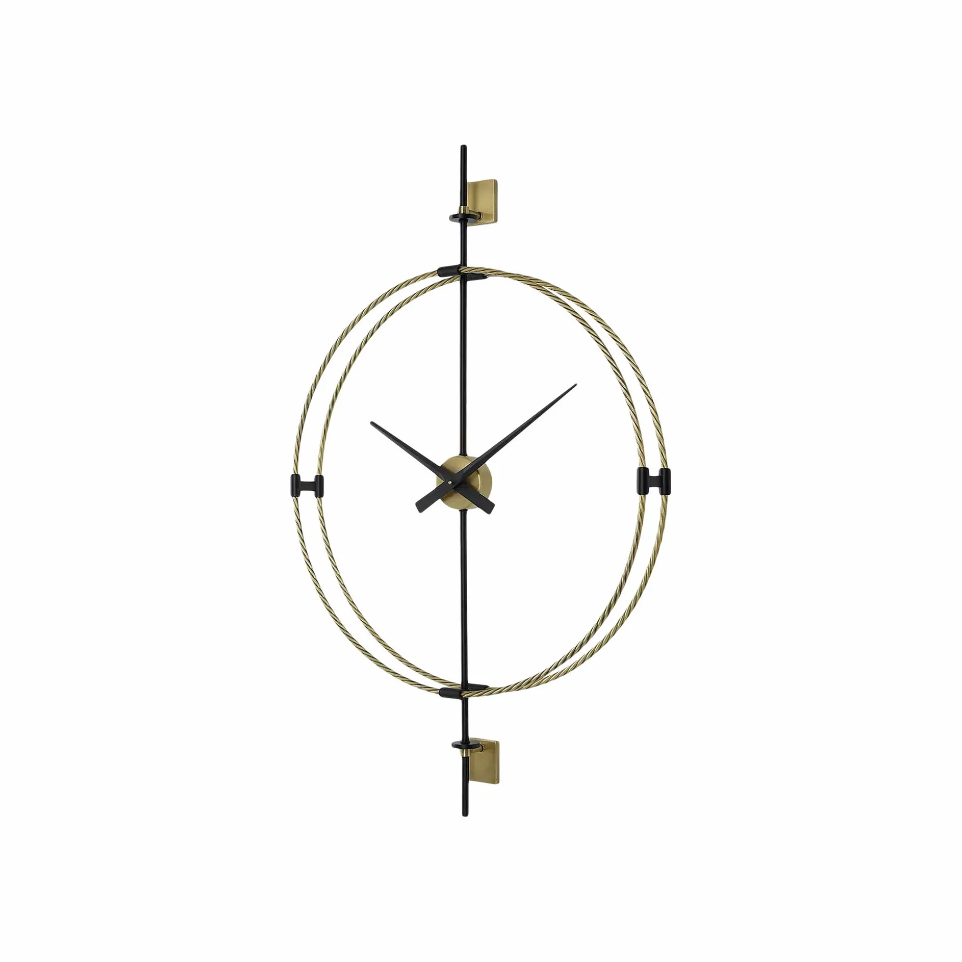 Time Flies - Brass Wall Clock