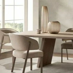 Timeless - Table with Wooden Top by Trica
