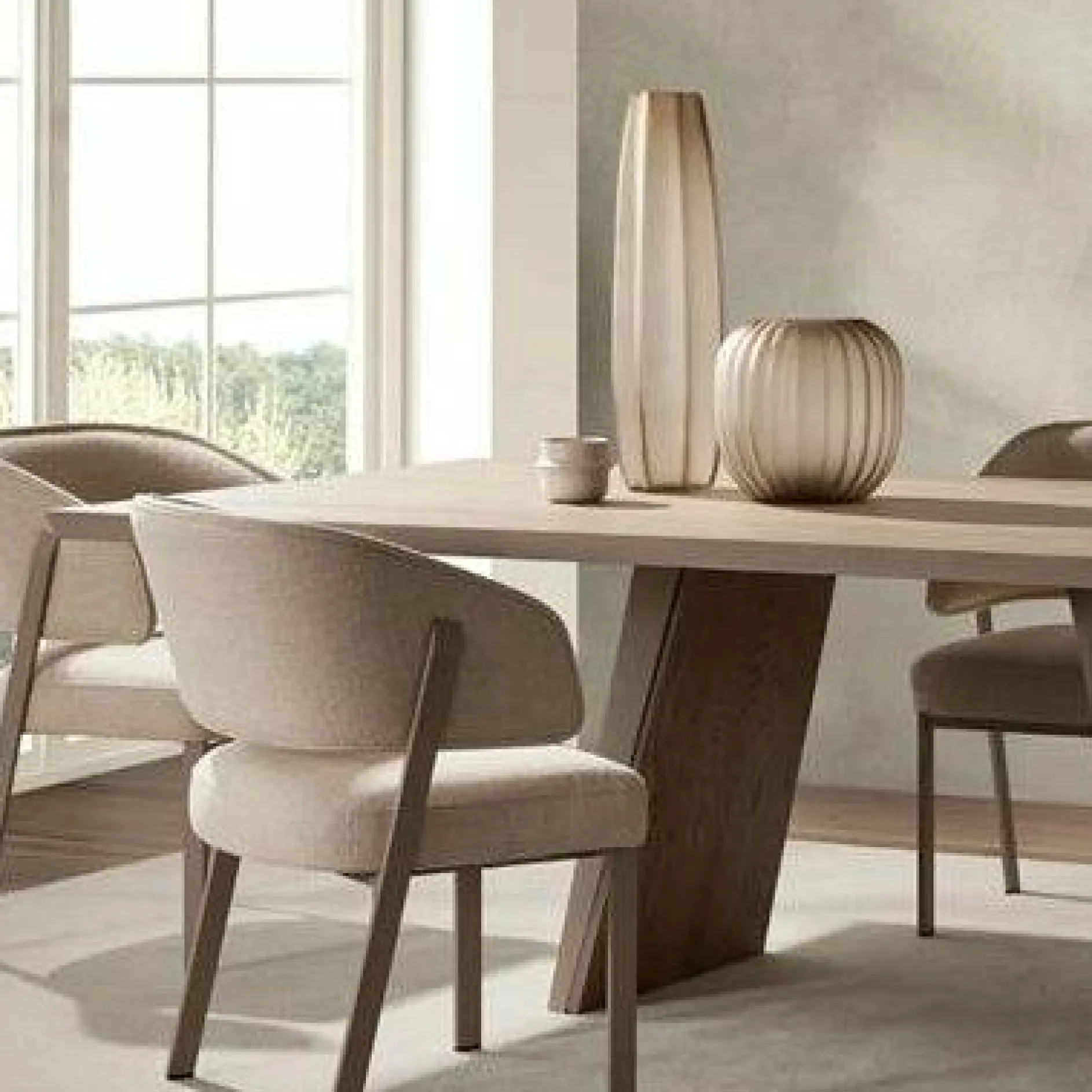 Timeless - Table with Wooden Top by Trica