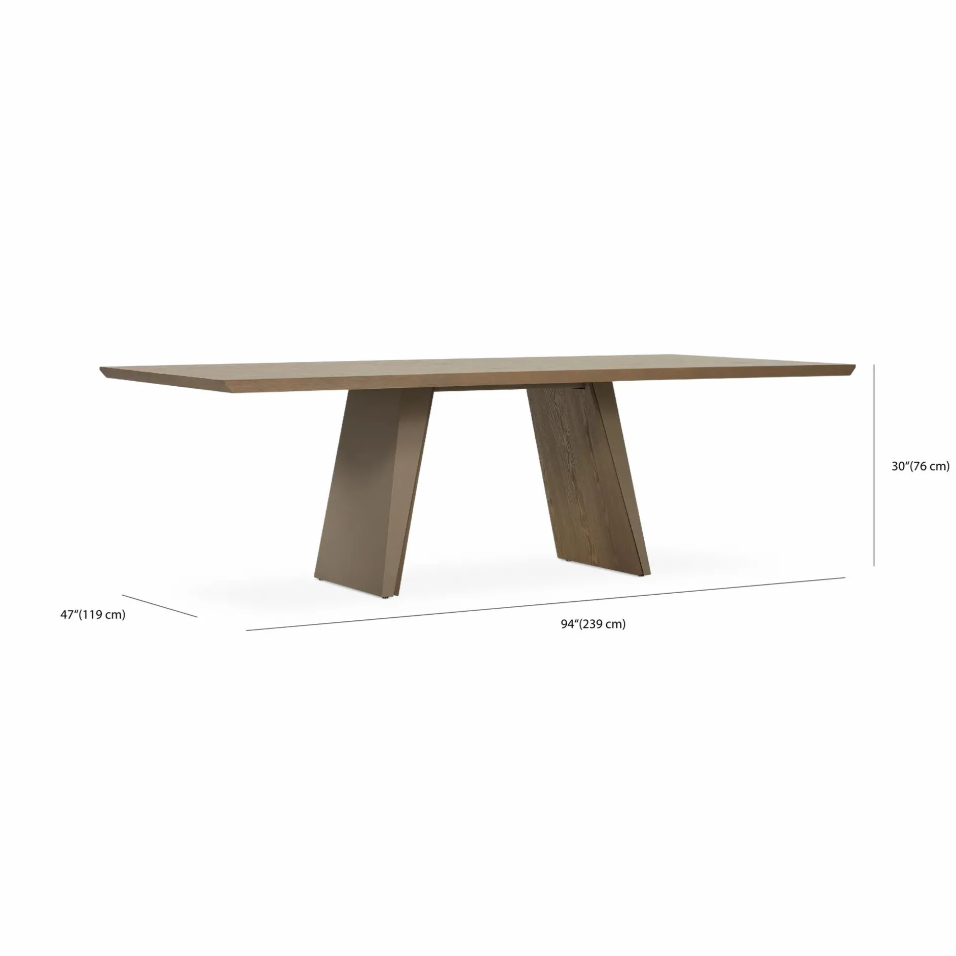 Timeless - Table with Wooden Top by Trica
