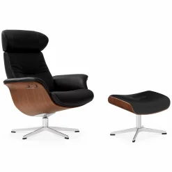 Timeout - Leather Recliner with Footrest by Conform