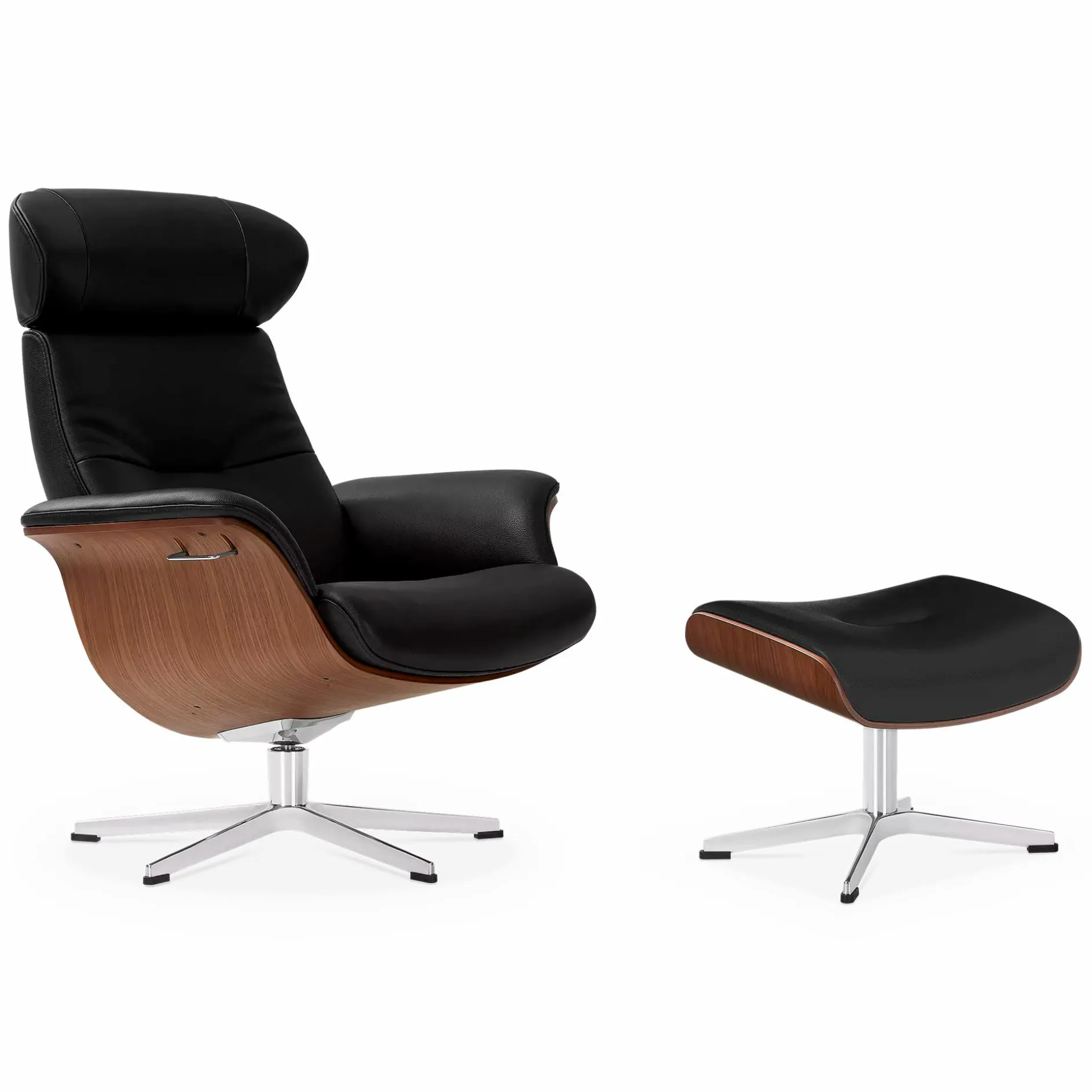 Timeout - Leather Recliner with Footrest by Conform