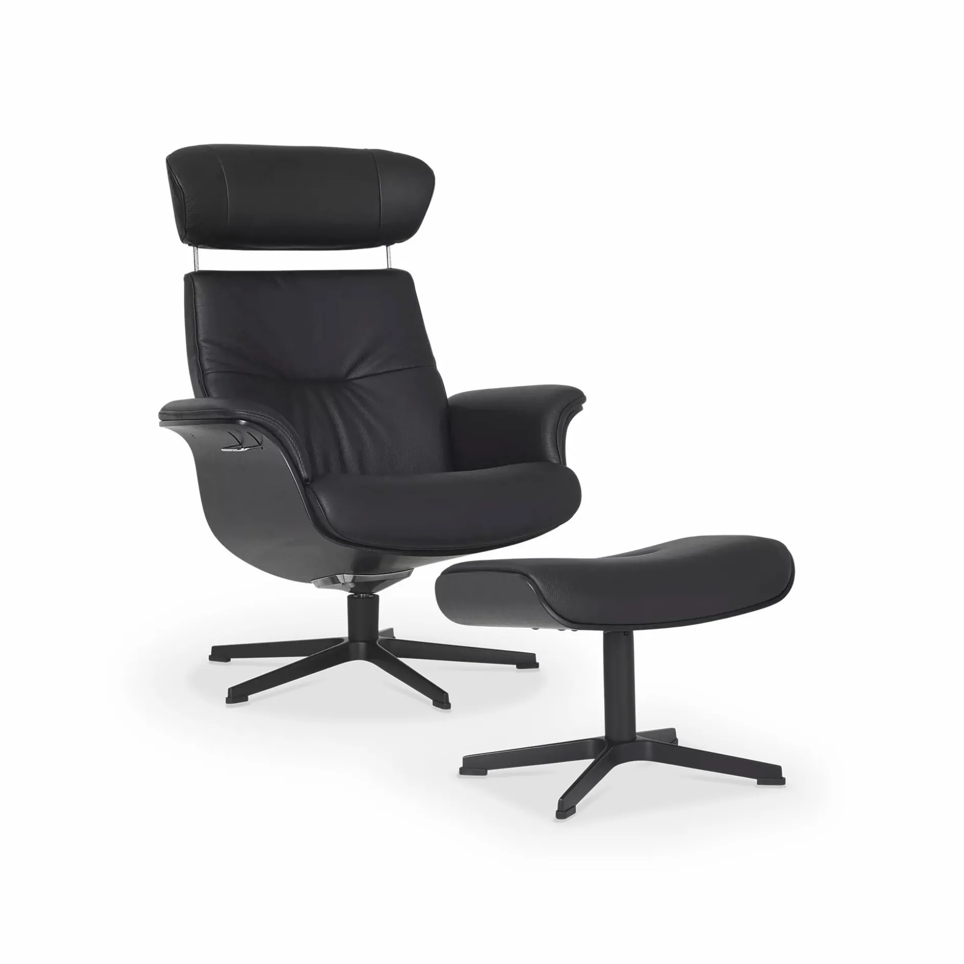 Timeout - Leather Recliner with Footrest by Conform