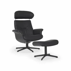 Timeout - Leather Recliner with Footrest by Conform