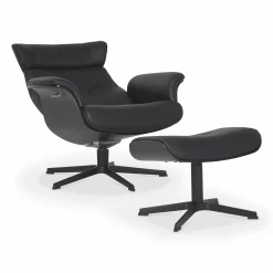 Timeout - Leather Recliner with Footrest by Conform