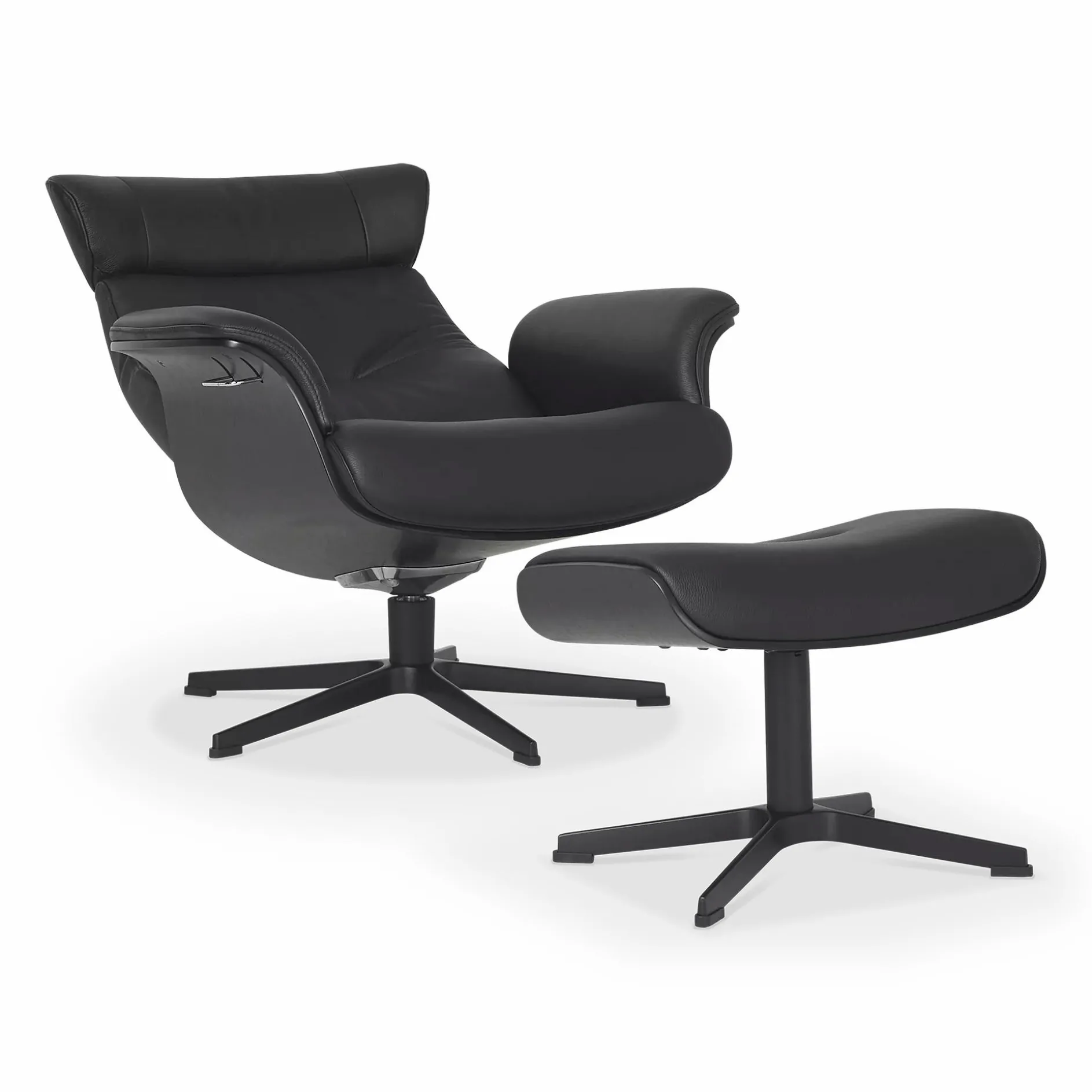 Timeout - Leather Recliner with Footrest by Conform