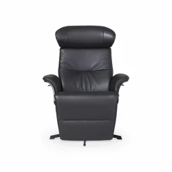 Timeout - Leather Reclining Armchair with Integrated Footrest by Conform