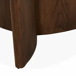 Toli - Travertine and Oak Side Table by Four Hands