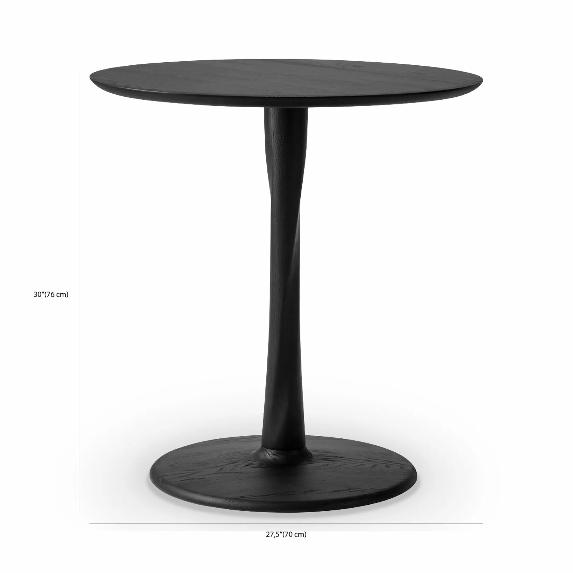 Torsion - Solid Oak Bistro Table by Ethnicraft