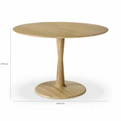 Torsion - Solid Oak Wood Table by Ethnicraft