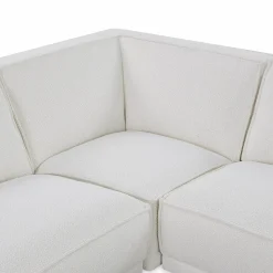 Trevis - Fabric-Upholstered Sectional Sofa by Furninova