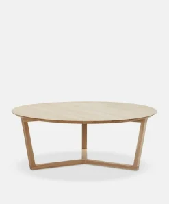 Tripod - Varnished Oak Coffee Table by Ethnicraft