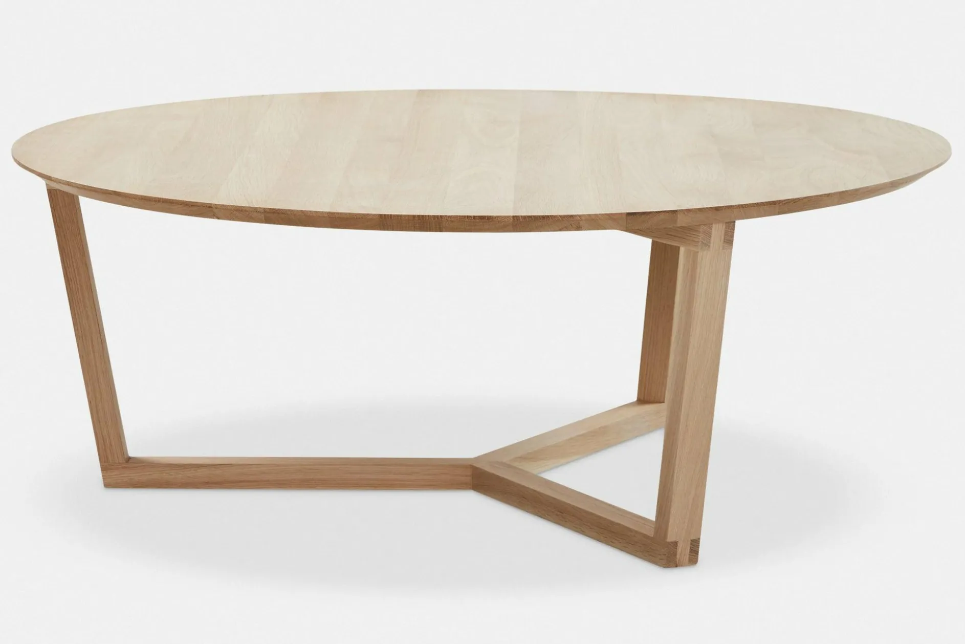 Tripod - Varnished Oak Coffee Table by Ethnicraft