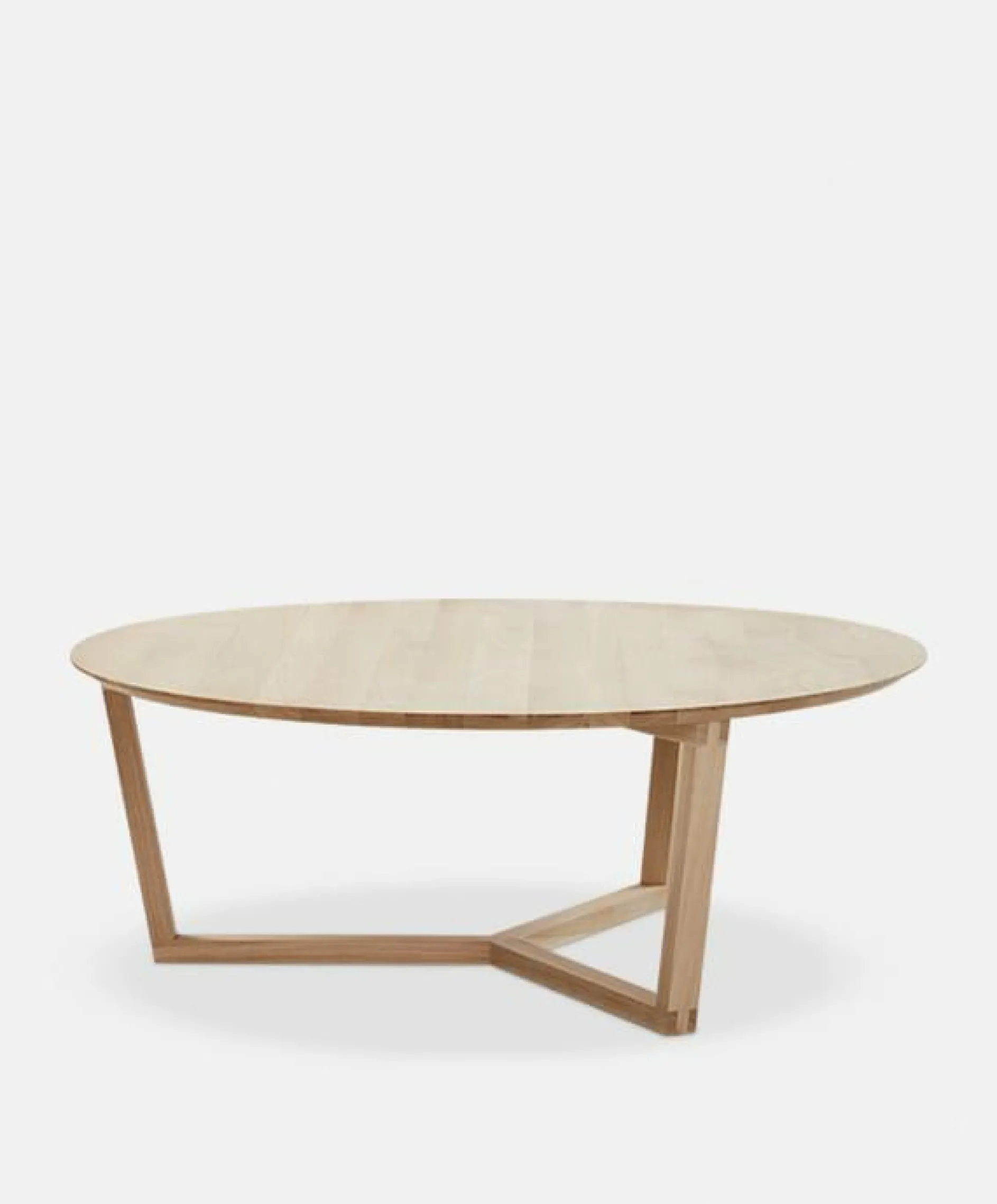 Tripod - Varnished Oak Coffee Table by Ethnicraft