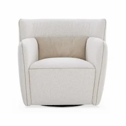 Tulip - Bouclé Fabric Swivel Chair by Gamma