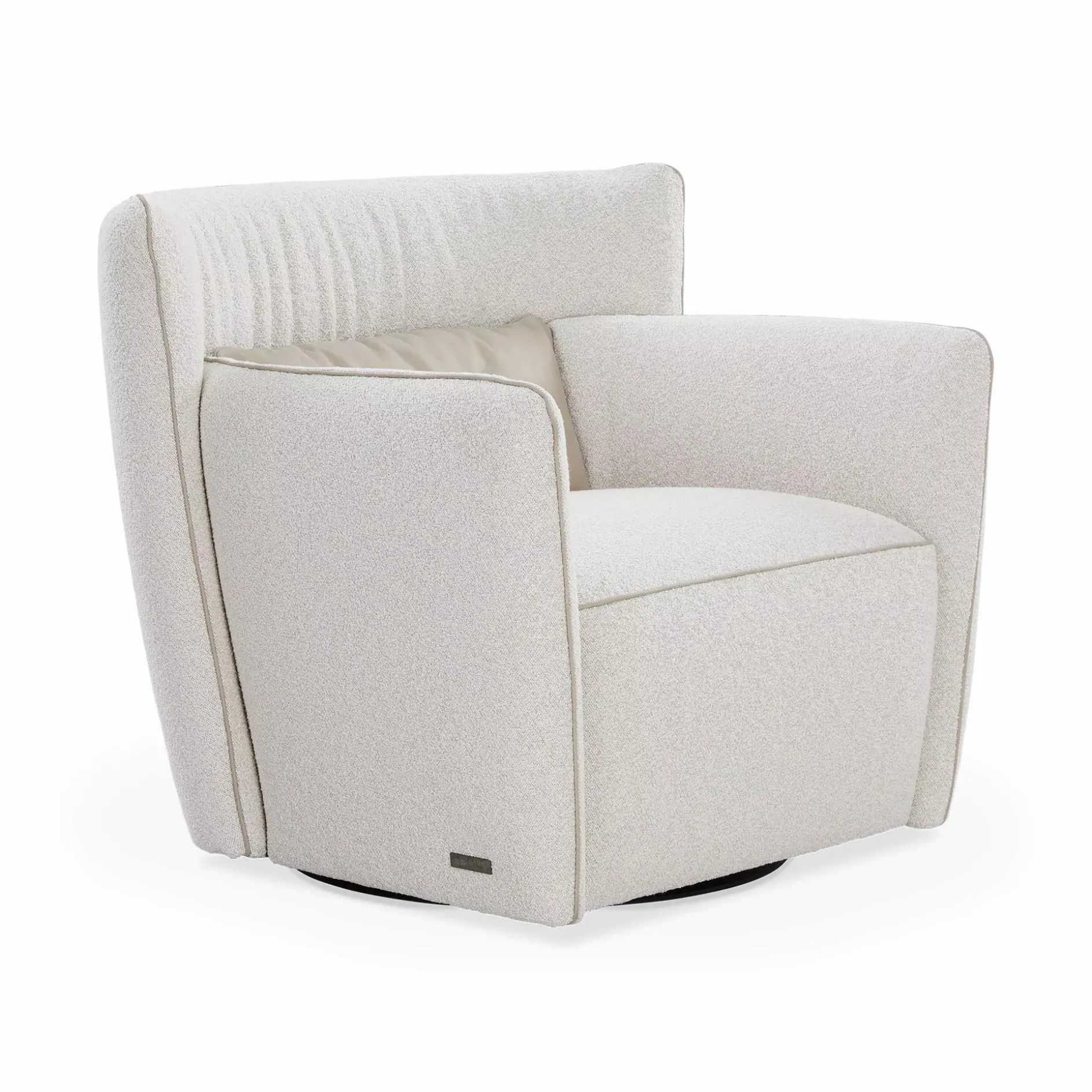 Tulip - Bouclé Fabric Swivel Chair by Gamma
